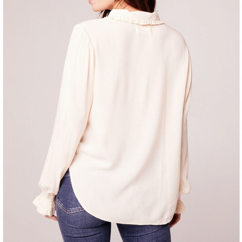 NWT B.O.G. Band of the Free Denise Ruffle Collar‎ Top Sz. M [8-10] Cream - Picture 7 of 14